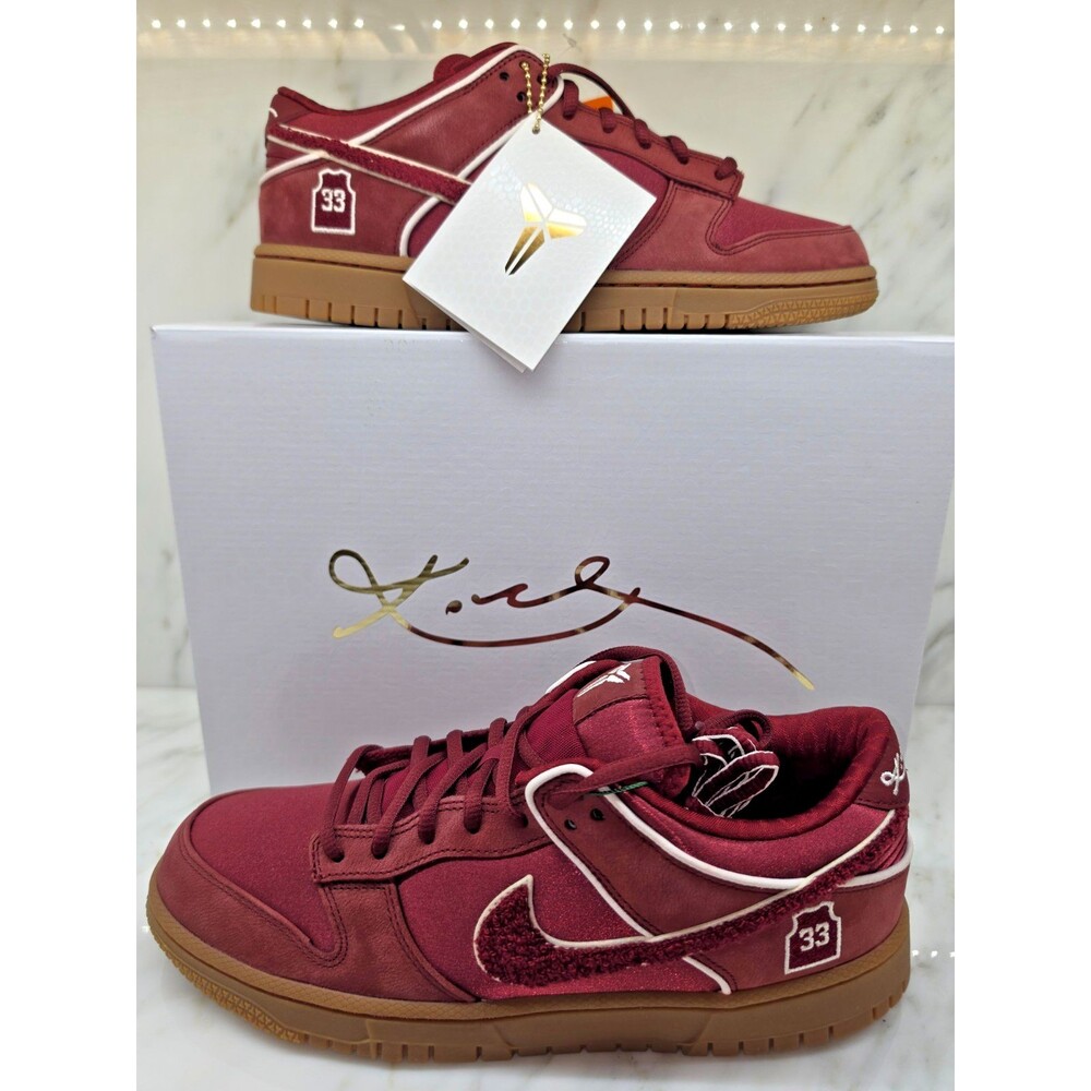 Nike Kobe Dunk Low Protro Team Red Burgundy Mens 10.5 NIB IM0581-600